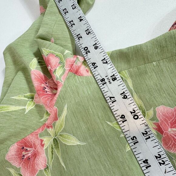Vintage Tommy Bahama Dress Suit Set Womens 10 Tropical 100% Silk Hawaiian Floral - Picture 10 of 12